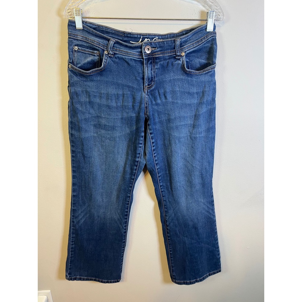 INC Womens Cropped Jeans Stretch Denim Blue 10P‎